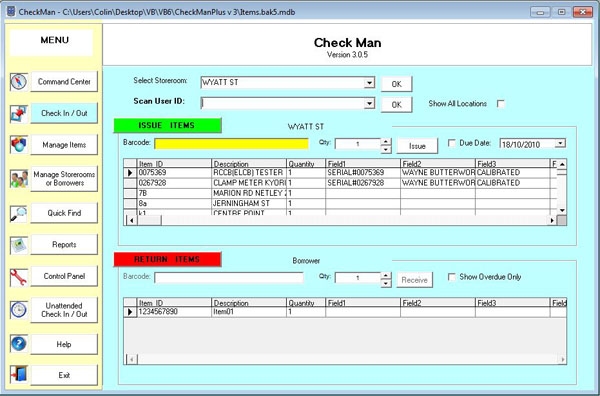 CheckMan Check In & Check Out Module
