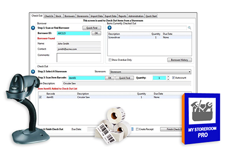 Corded Budget Check In / Check Out Package